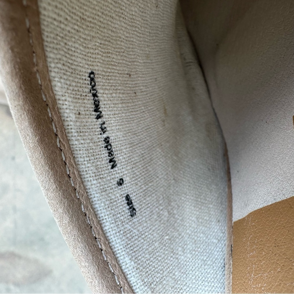 Dolce Vita Hila Braided Clogs Mules Platform Wood Heel Nude Leather Size 6 - Picture 10 of 10